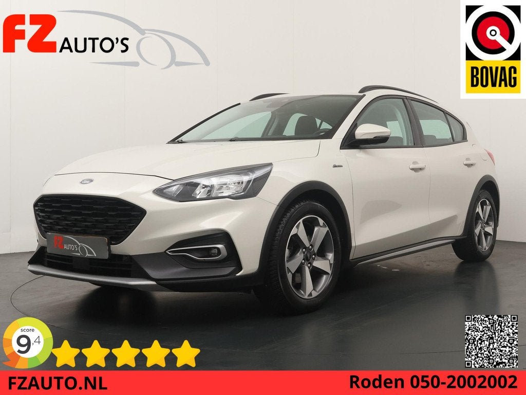 Ford Focus 1.0 EcoBoost Active Business - Navigatie - Keyles, 125 pk, Gebruikt, Euro 6, Leder en Stof