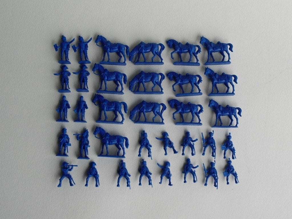 Italeri – French Imperial General Staff – Waterloo, Ophalen of Verzenden, Zo goed als nieuw, 1:50 of kleiner, Figuur of Figuren