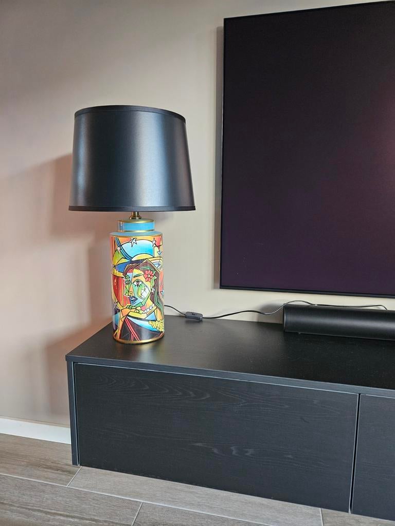 Tafellamp 63 centimer in Picasso stijl, Ophalen, Minder dan 100 cm