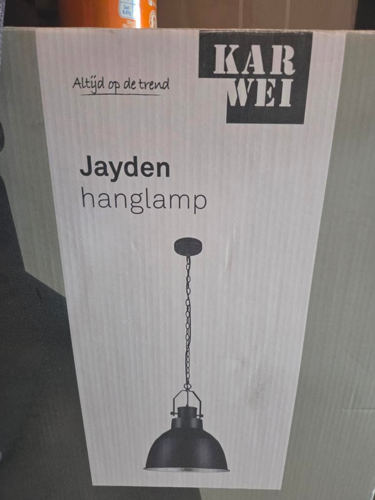 Nieuwe Karwei Jayden hanglamp en Figo plafondlamp, Ophalen, Nieuw, Industrieel, Modern, Metaal