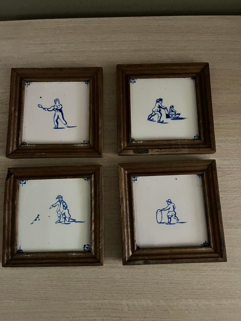 Kinderspelen tegeltjes, Antiek en Kunst, Ophalen
