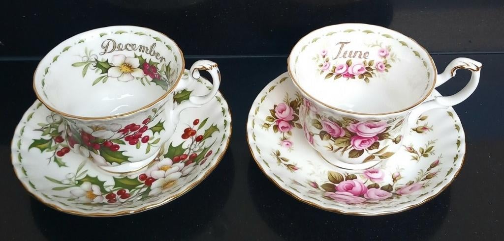 royal Albert heren kop en schotels en petit dejeuner, Ophalen of Verzenden