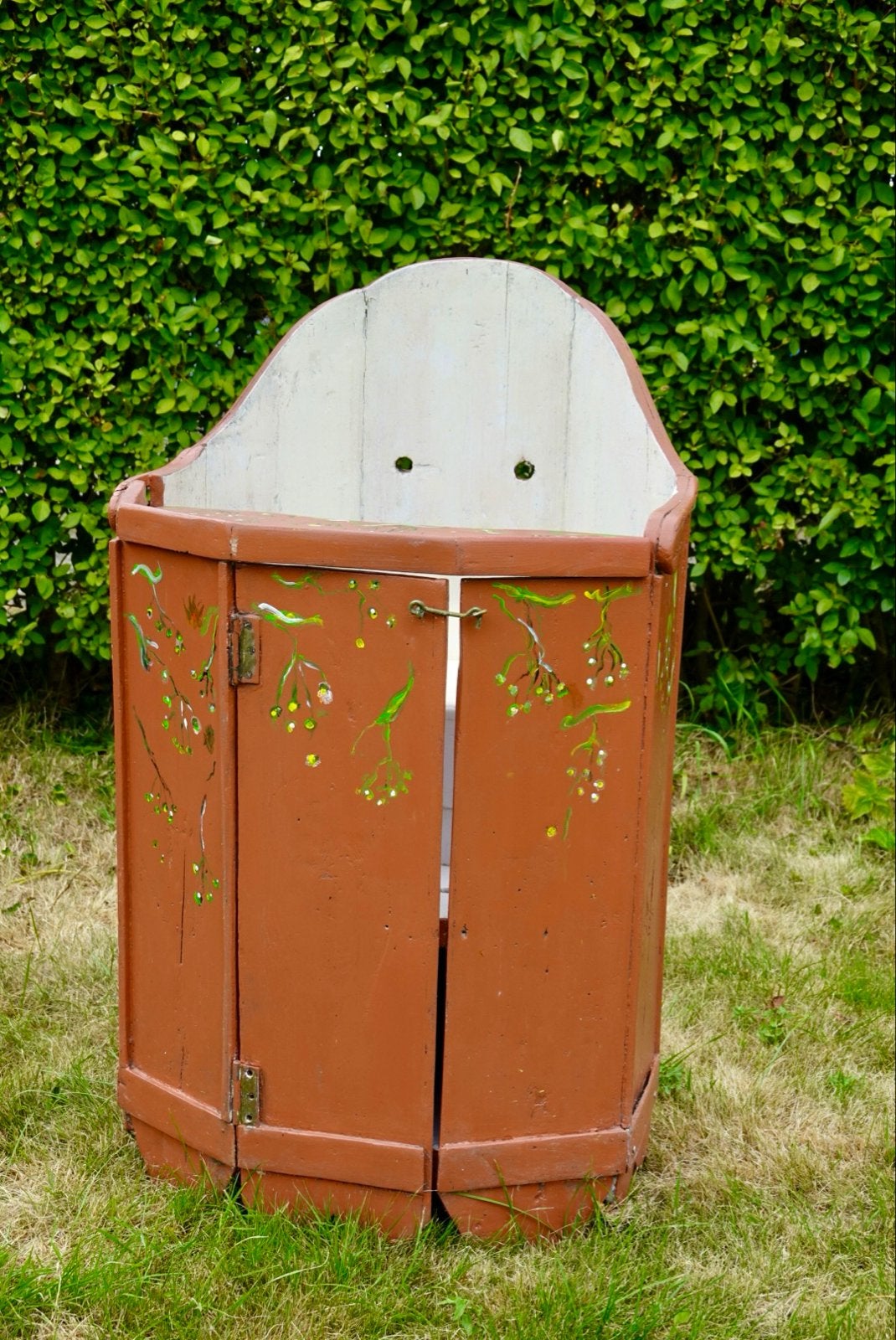 Antieke beschilderde houten kinderstoel, Ophalen