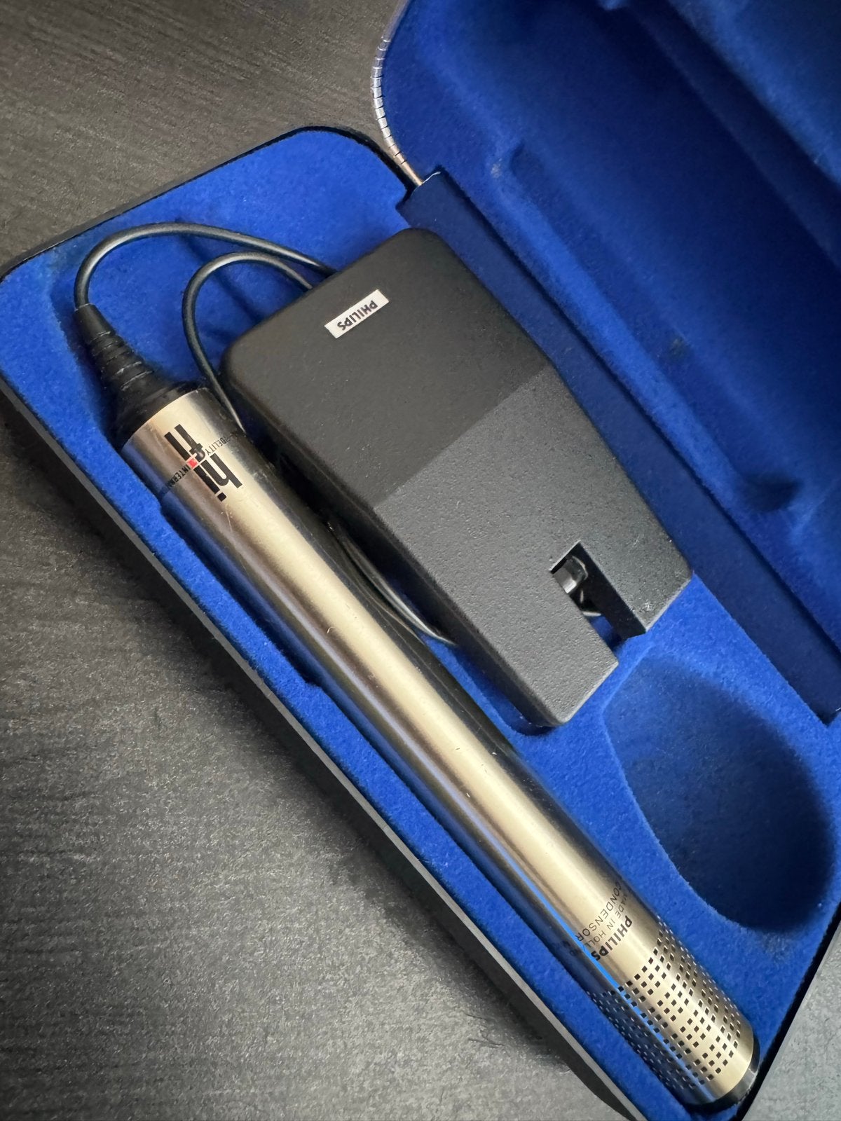 Philips N6710 Condensator Microfoon - Vintage Hi-Fi, Ophalen, Zo goed als nieuw, Studiomicrofoon