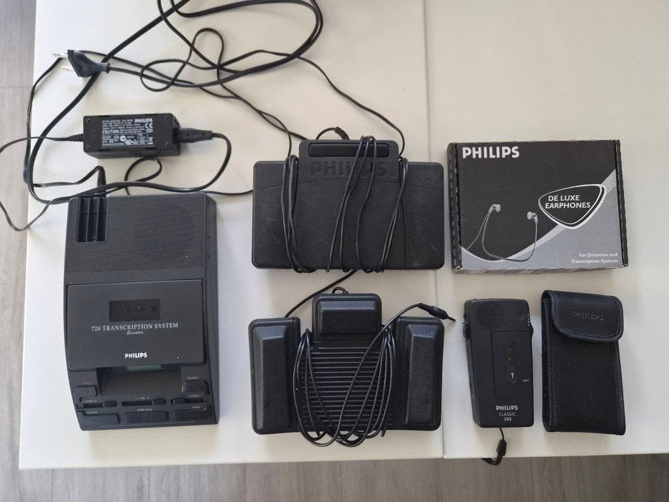 Philips 720 Transcriptionsysteem met Classic 388 recorder, Ophalen of Verzenden, Gebruikt