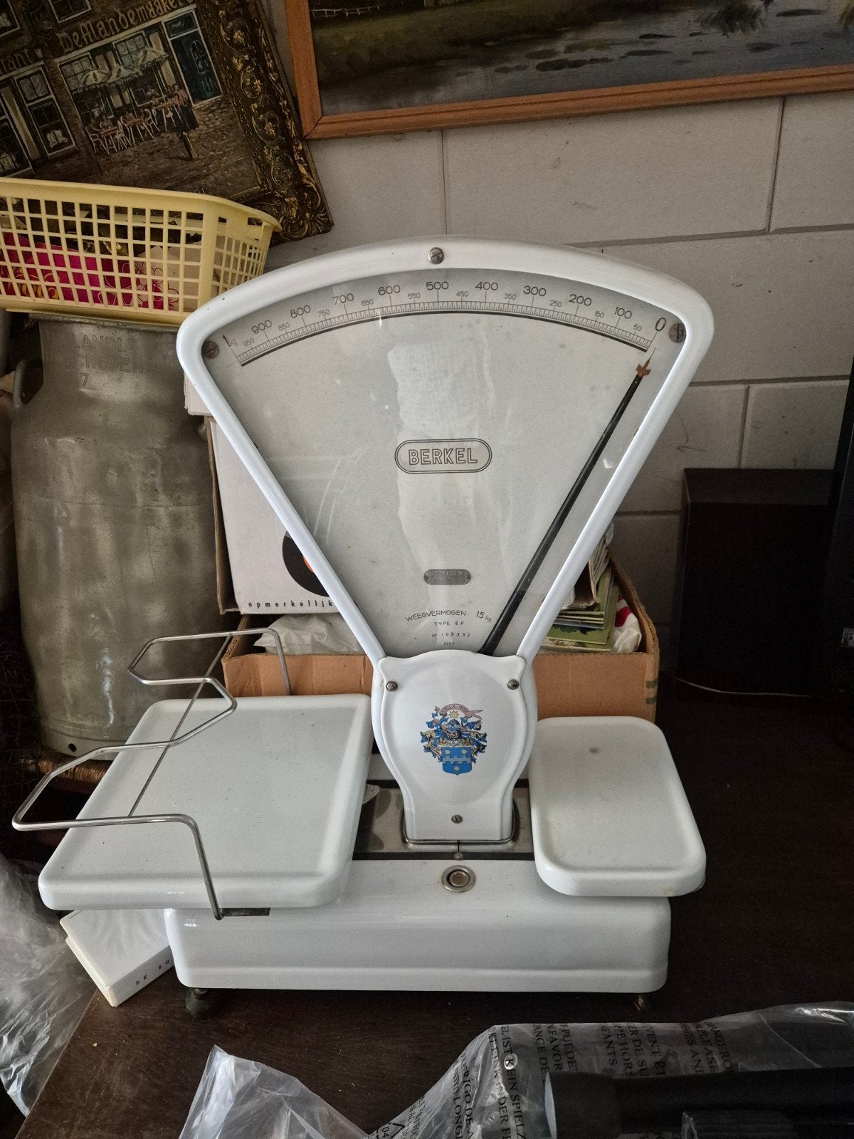 Vintage Berkel Weegschaal - Type EF 15 kg - 1957, Ophalen