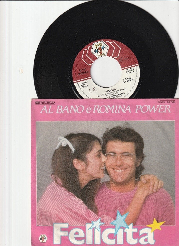 AL BANO E ROMINA POWER - FELICITA / ARRIVEDERCI A BAHIA[7''], 7 inch, Zo goed als nieuw, Pop, Overige typen