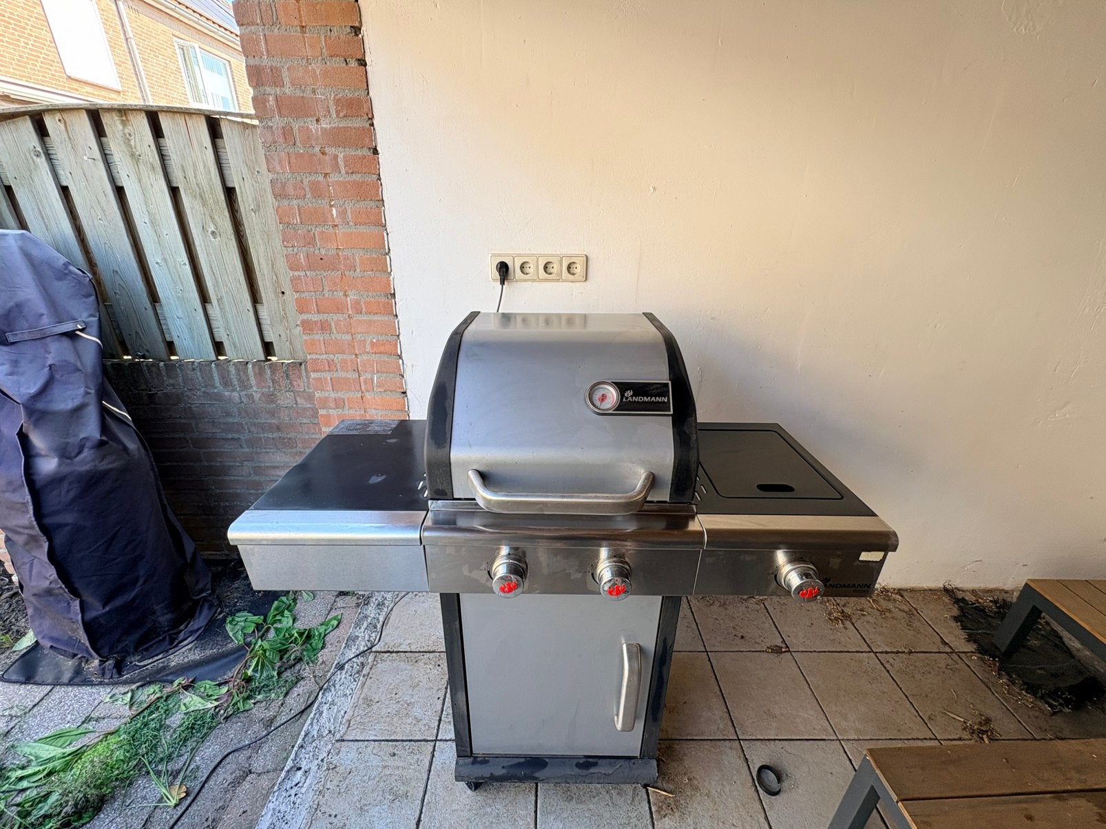 Landmann Triton 2.1 Zilver Gasbarbecue, Ophalen, Gebruikt