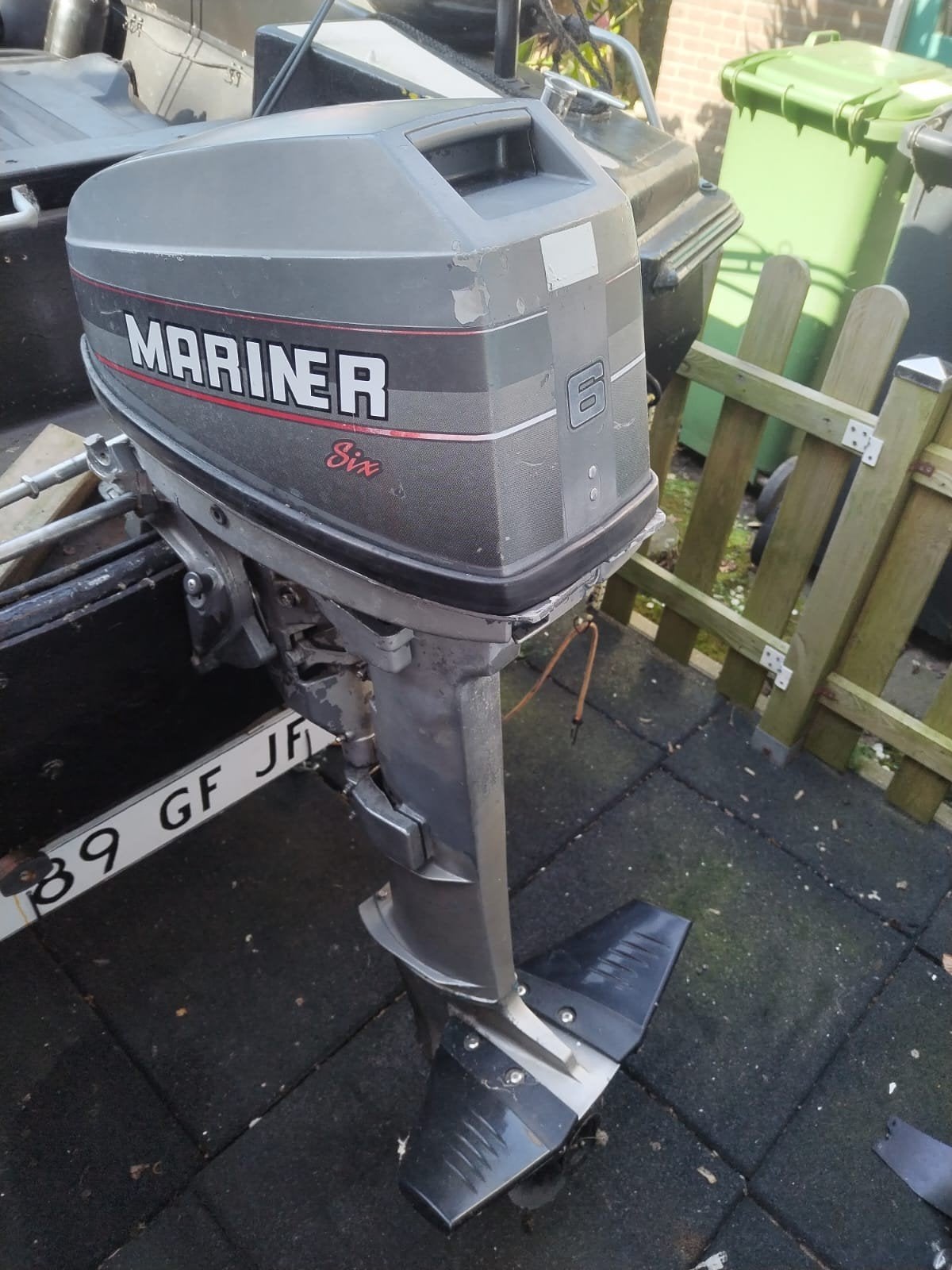 Mariner Six Buitenboordmotor - 6 PK, Watersport en Boten, Ophalen, Gebruikt, Benzine, Minder dan 5 pk