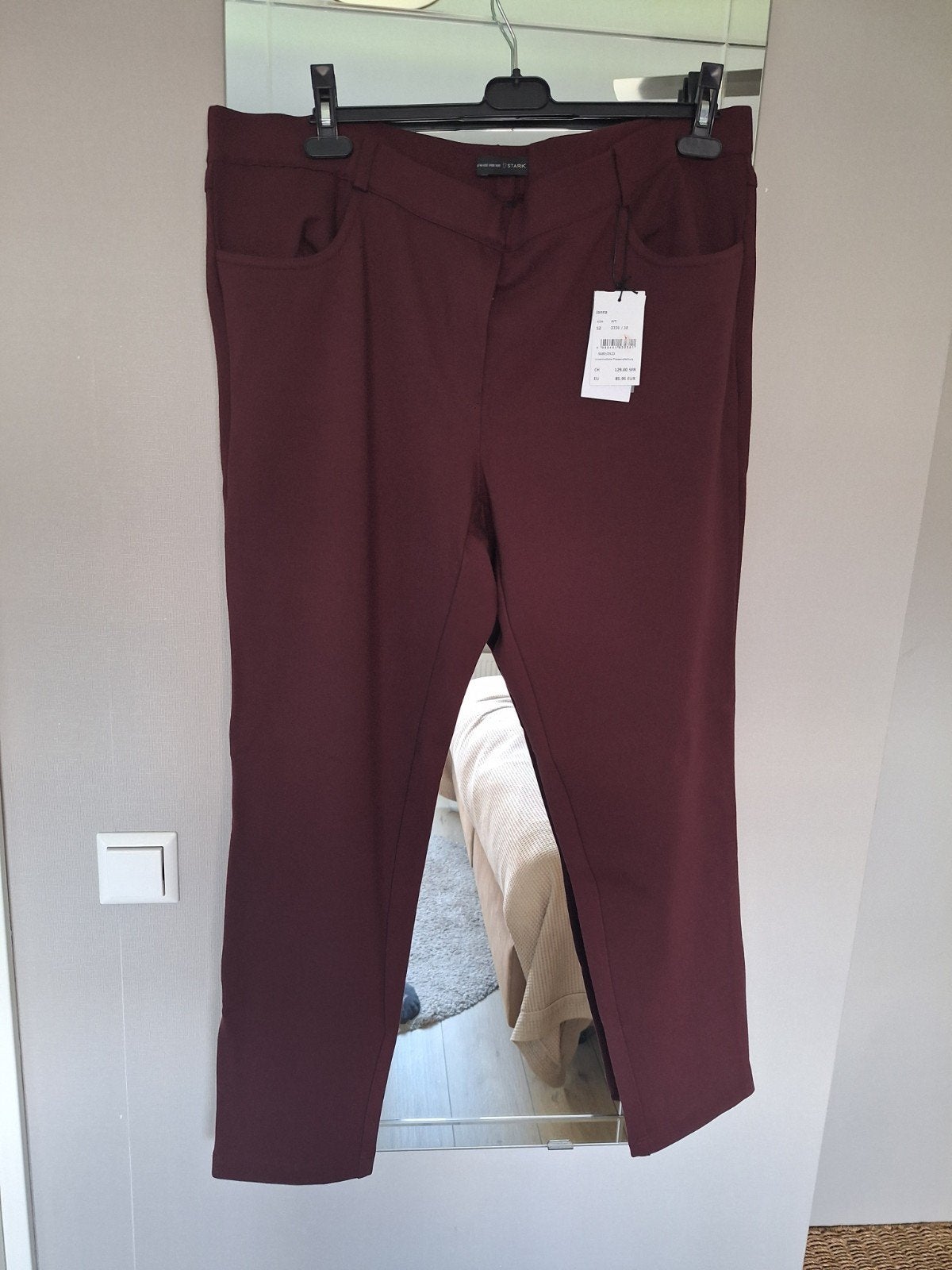 Stark Broek Maat 52 Nieuw - Bordeauxrood, Overige kleuren, Stark, Maat 46/48 (XL) of groter, Nieuw