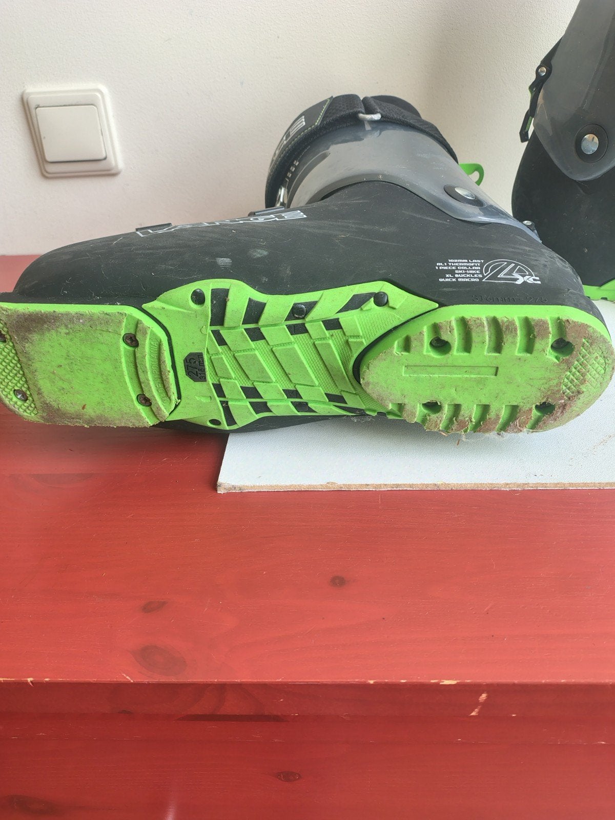 Lange skischoenen, thermofit, maat 27,5 (316 mm), mm), Ophalen, Gebruikt, Skiën, Schoenen