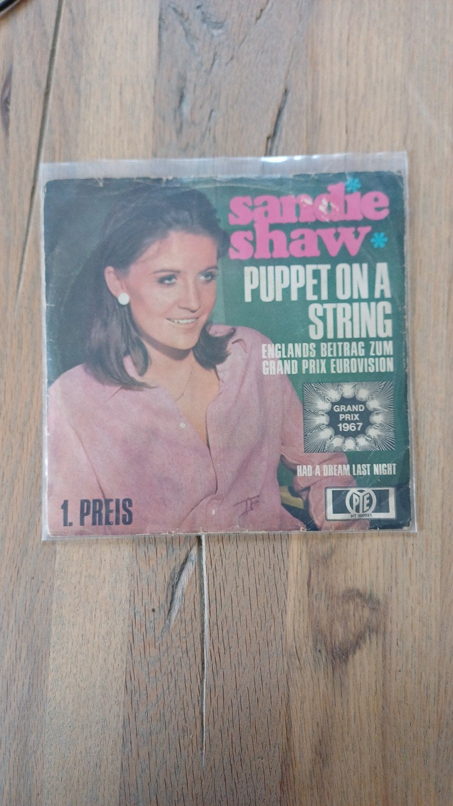 Sandie Shaw - Puppet on a String (Single, 1967), Cd's en Dvd's, Vinyl Singles, Gebruikt, 7 inch, Single, Ophalen of Verzenden