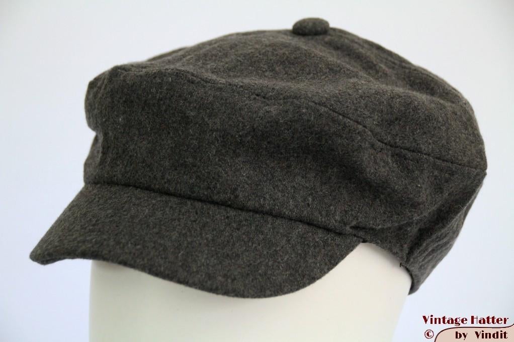 Flatcap Platte pet Cadet-achtige ballonpet grijs 58 Nieuw, Ophalen of Verzenden, Nieuw, 58 cm (L, 7¼ inch) of meer, Pet
