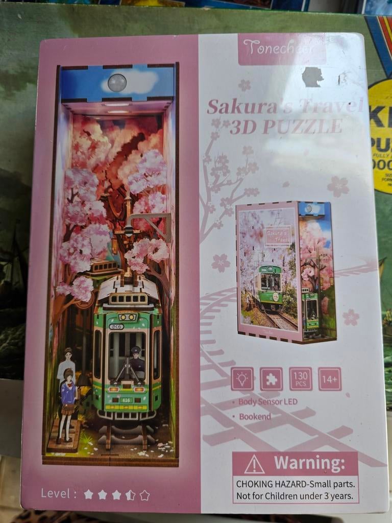 Nieuw in folie: Sakura's Travel 3D Puzzel met LED, Ophalen of Verzenden, Minder dan 500 stukjes, Nieuw, Rubik's of 3D-puzzel