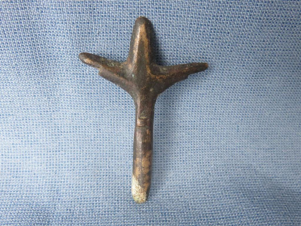 Romeinse rijk - spiegel heft - ca. 2000 jaar oud bodemvondst, Ophalen of Verzenden, Brons