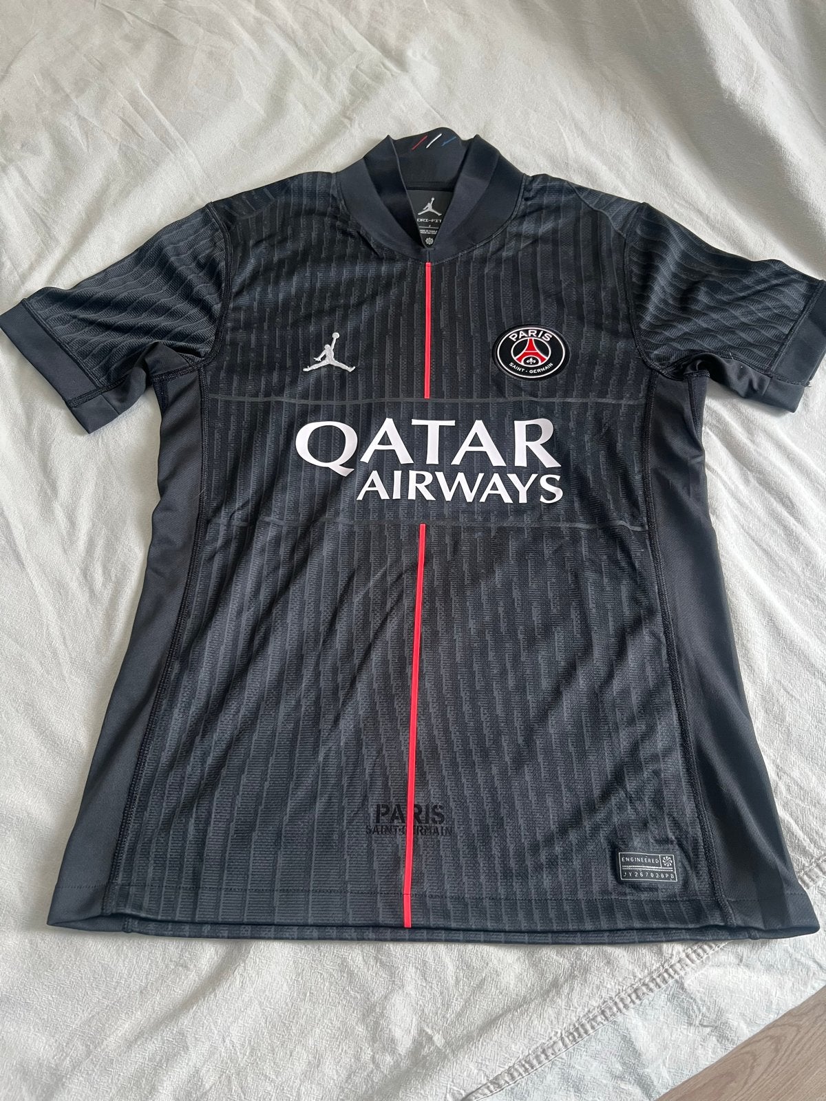 PSG Jordan voetbalshirt - Zwart/Rood - Maat S, Zwart, Ophalen of Verzenden, Zo goed als nieuw, Voetbal