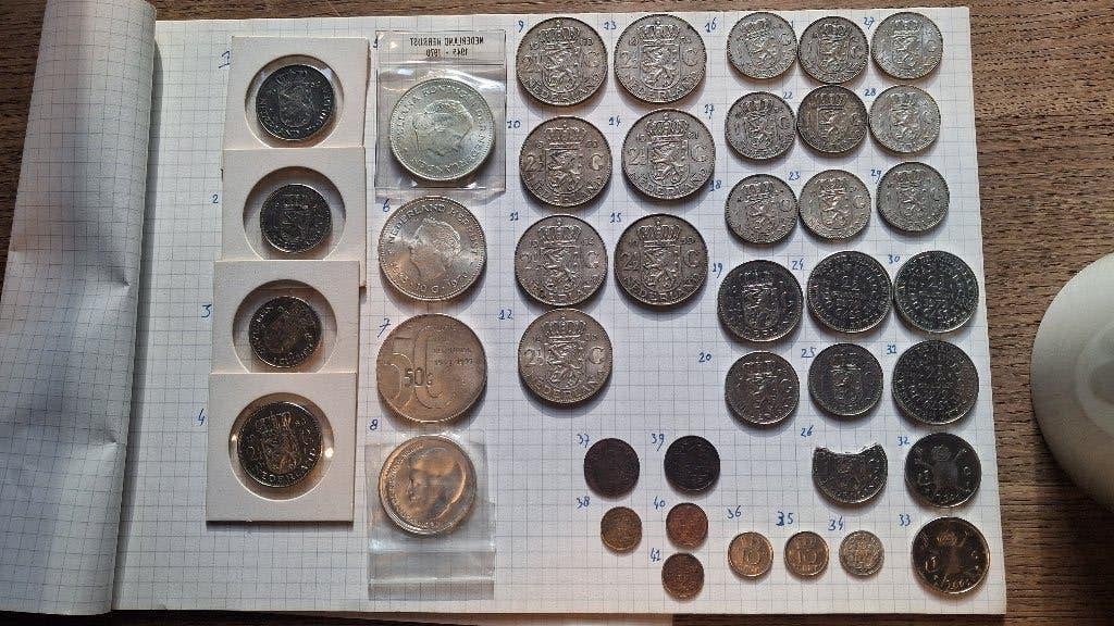 Oude Nederlandse munten, Zilver, Koningin Wilhelmina, Losse munt, Overige waardes
