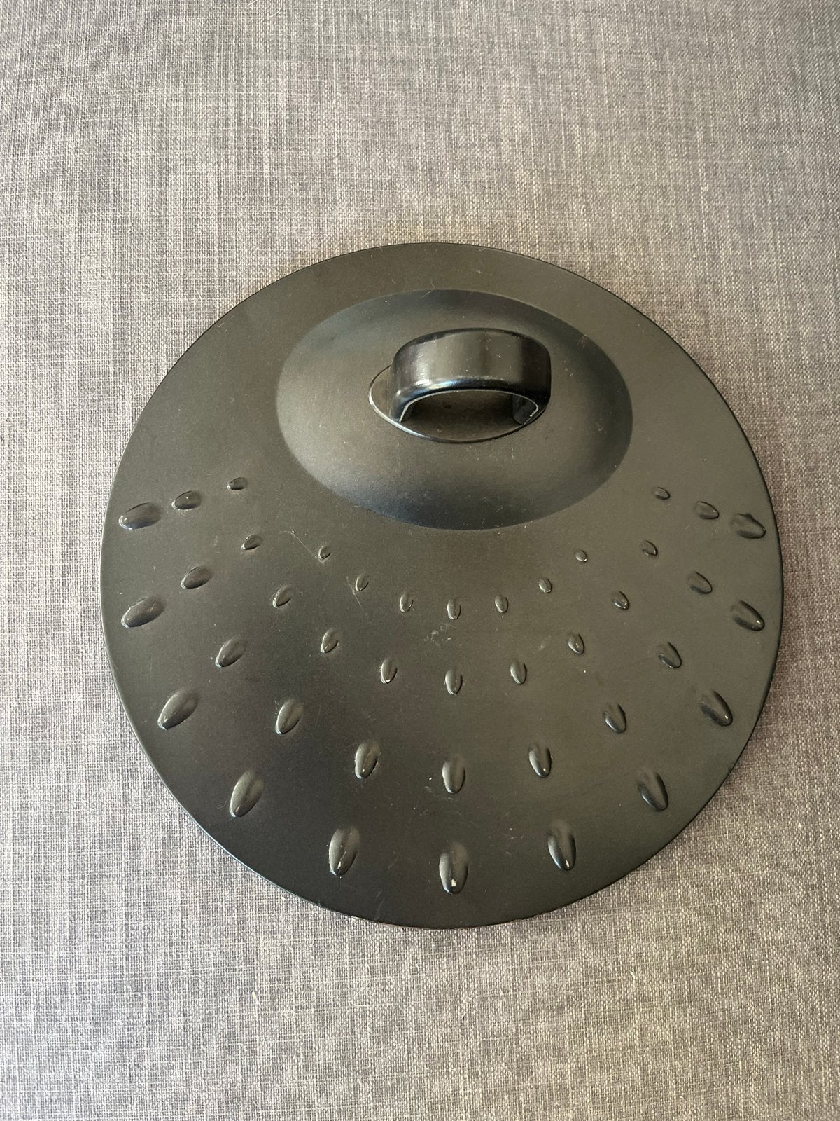 Zwart metalen afdekplaat voor pan. Nu 3,-, Overige typen, Ophalen of Verzenden, Zo goed als nieuw, Zwart