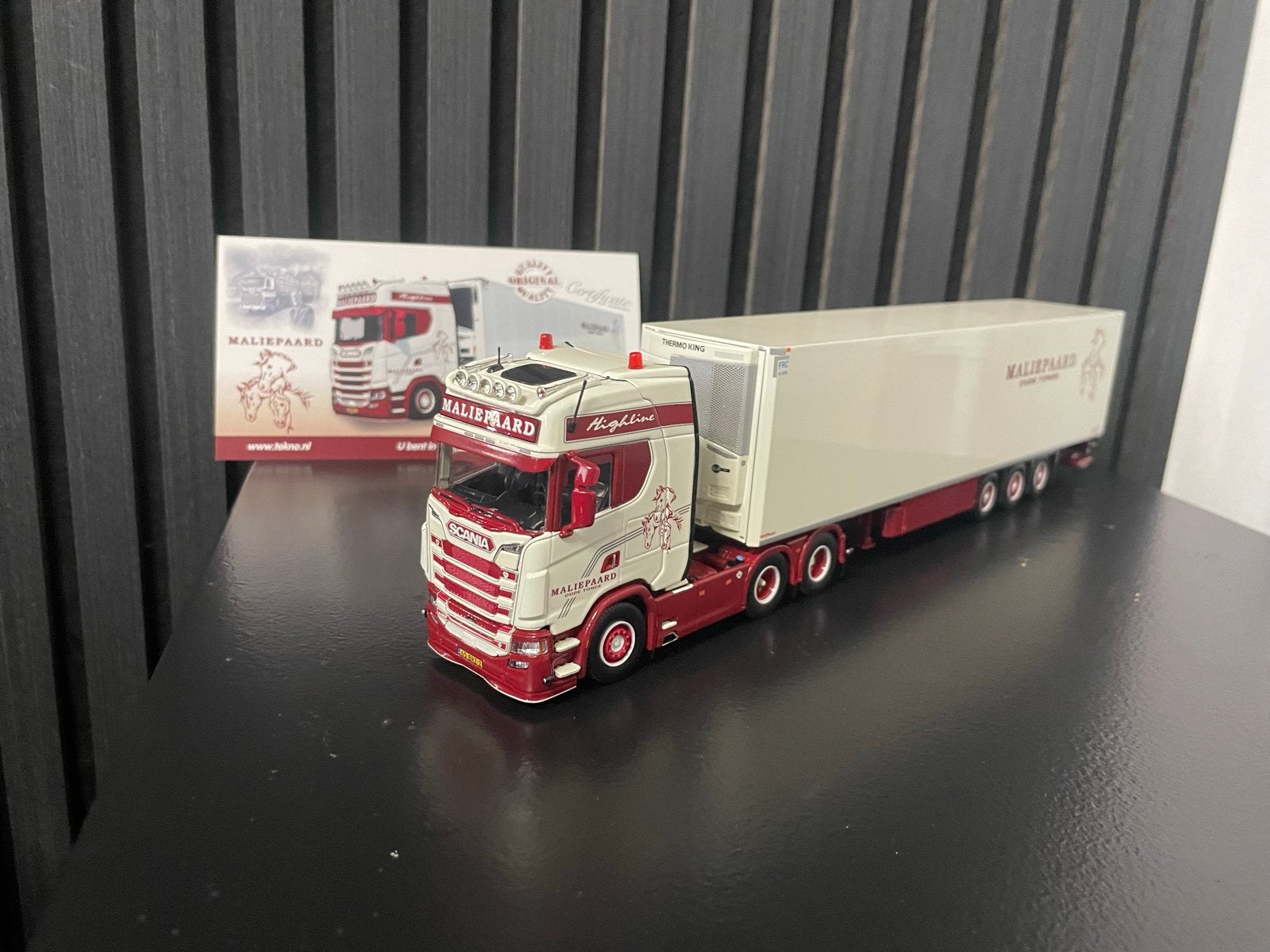 Scania S Highline Maliepaard Oude Tonge Tekno model, Hobby en Vrije tijd, Overige merken, 1:32 tot 1:50, Ophalen of Verzenden