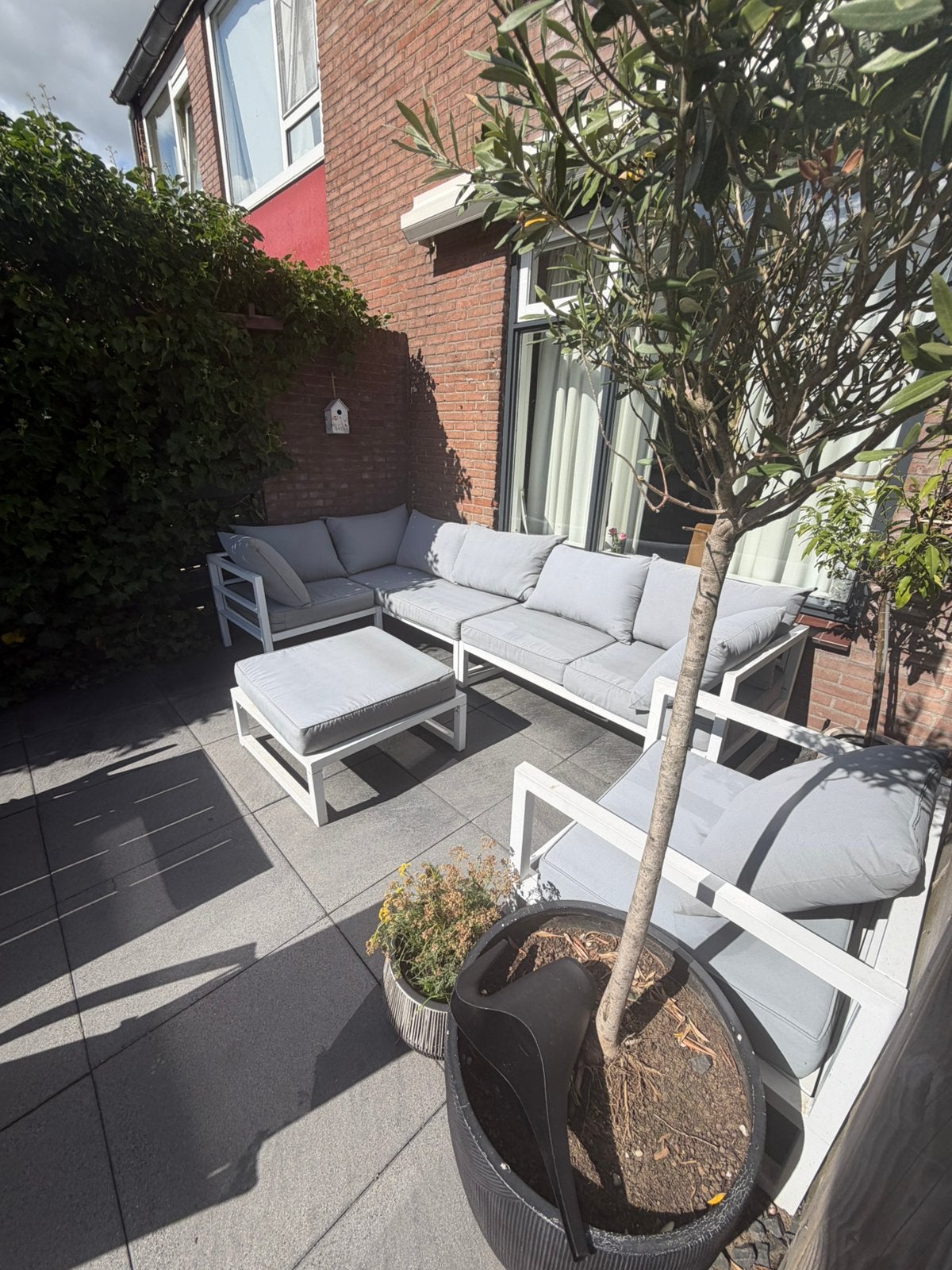 loungeset klaar voor een tweede leven, Tuin en Terras, Ophalen, Gebruikt, Meer dan 8 zitplaatsen, Aluminium