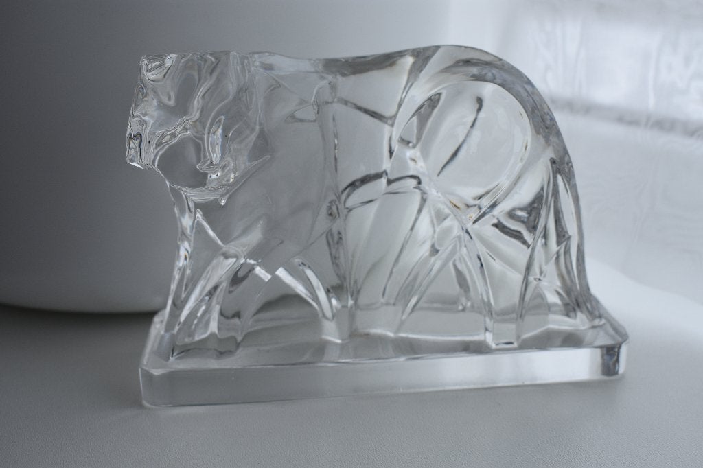 Baccarat George Chevalier panter tijger glas, Ophalen of Verzenden