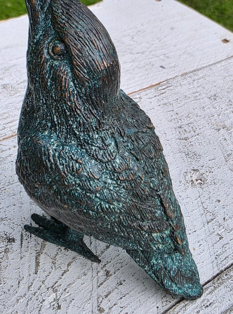 Bronzen IJSVOGEL / brons / 10 cm hoog, Tuin en Terras, Tuinbeelden, Dierenbeeld, Nieuw, Info@huisentuindecoratiemarie.nl, Huis en tuin decoratie marie