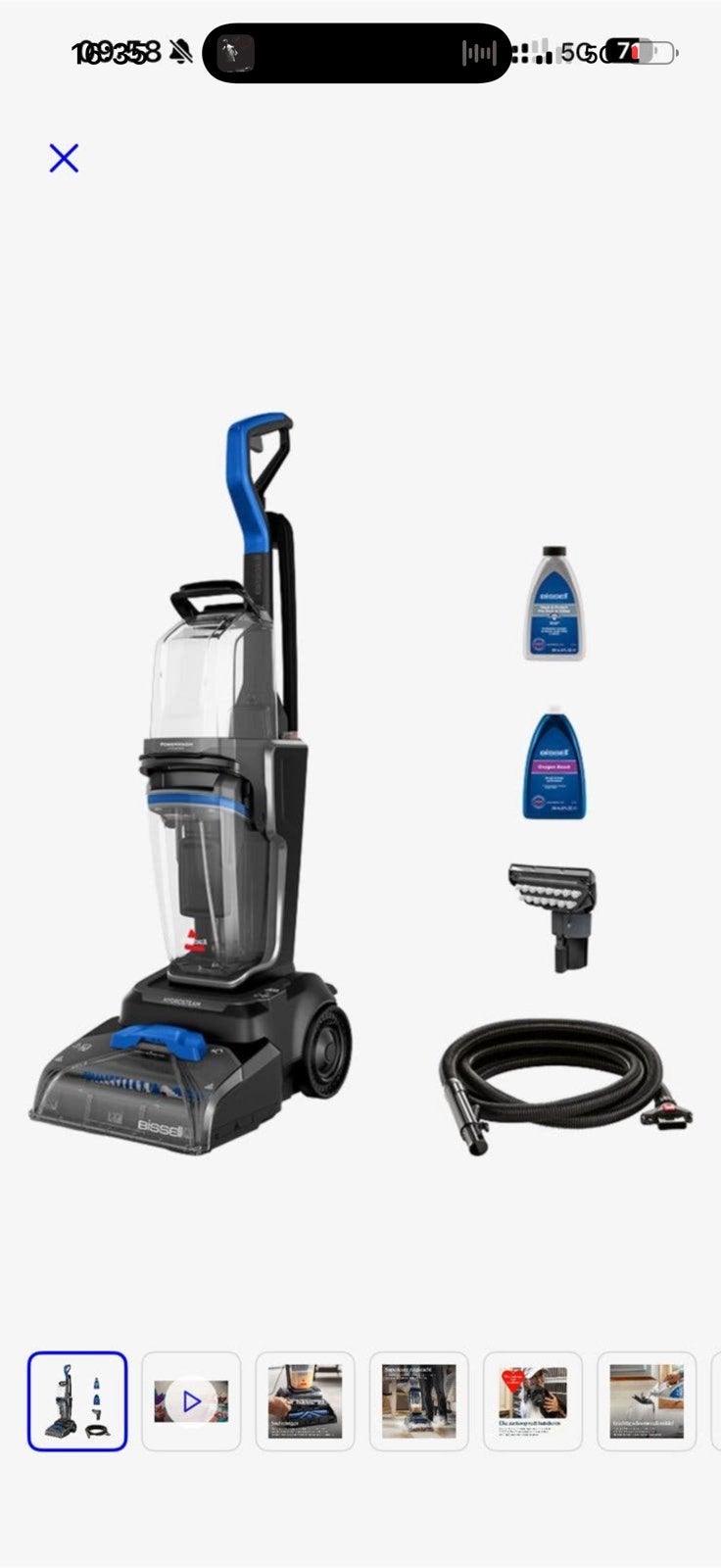 De BISSELL PowerWash HySteam (nieuw nooit gebruikt was €600), Doe-het-zelf en Verbouw, Ophalen of Verzenden, Zo goed als nieuw