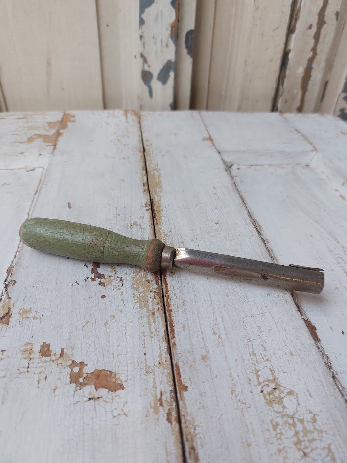 Appelboor met groen handvat, Ophalen of Verzenden
