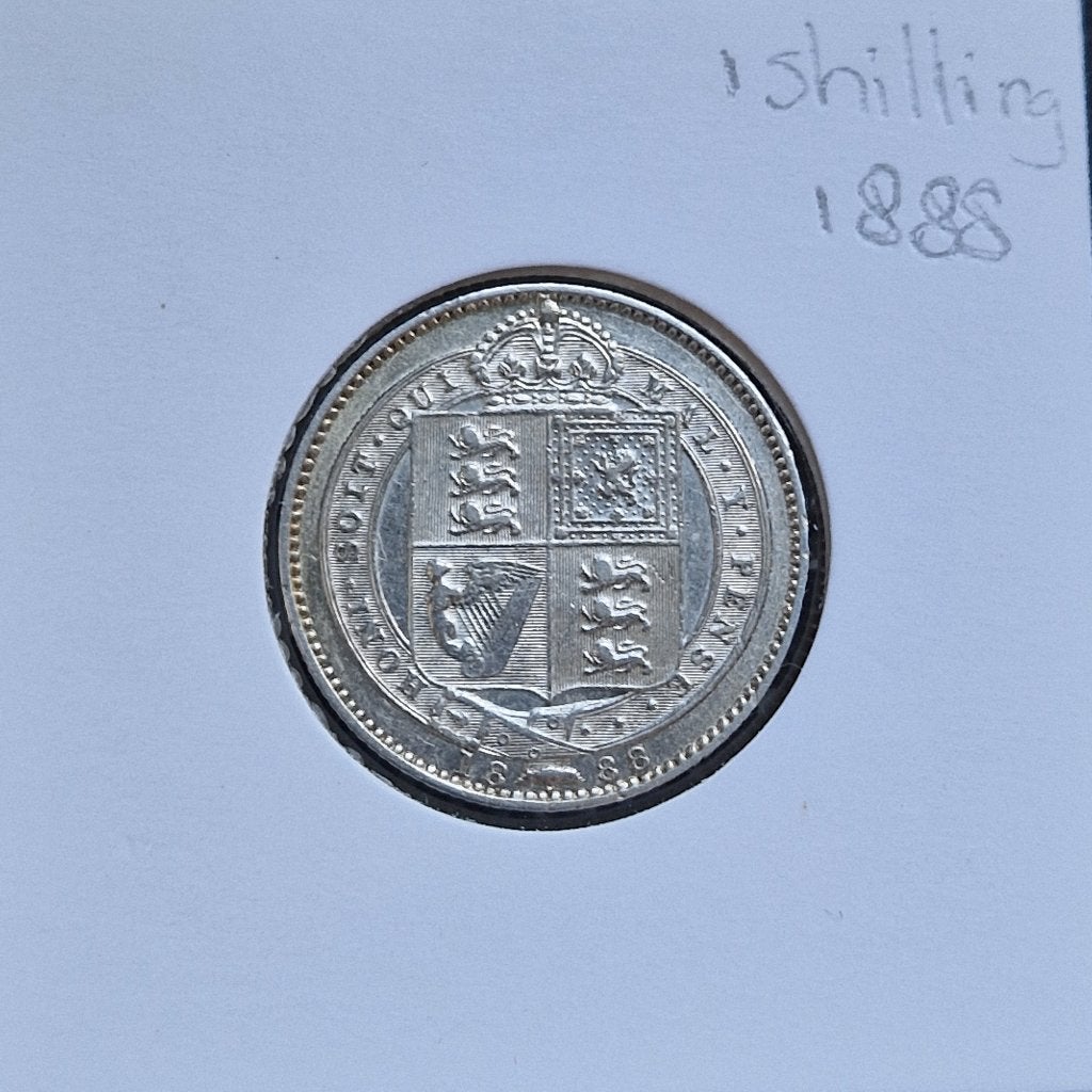 Zilveren Shilling 1888 Verenigd Koninkrijk, Ophalen of Verzenden, Overige landen, Losse munt, Zilver