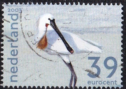 Het Nederlandse Wad - Lepelaar - gebruikt – NVPH 2170b, Verzenden, Na 1940, Gestempeld