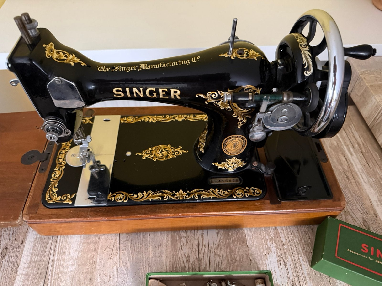 Singer naaimachine, Ophalen