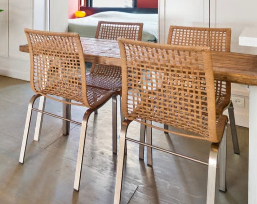 4x Ikea Nandor eetkamer stoelen, Ophalen, Gebruikt, Vier