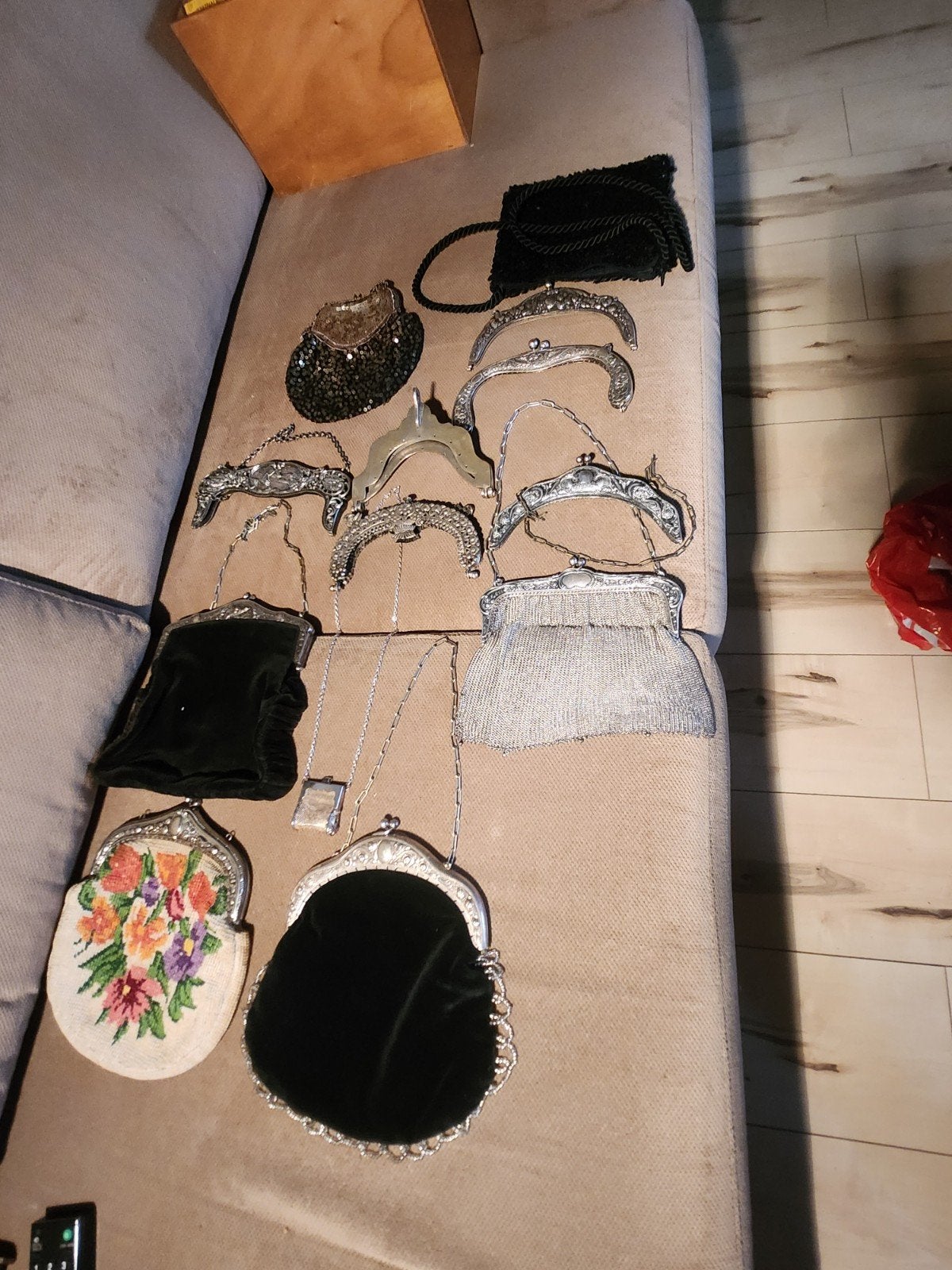 Collectie vintage handtassen en beugels, Ophalen of Verzenden