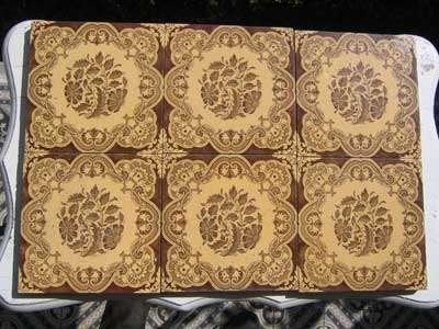 10 Antieke tegels Mintons China Works Stoke on Trent England, Ophalen of Verzenden