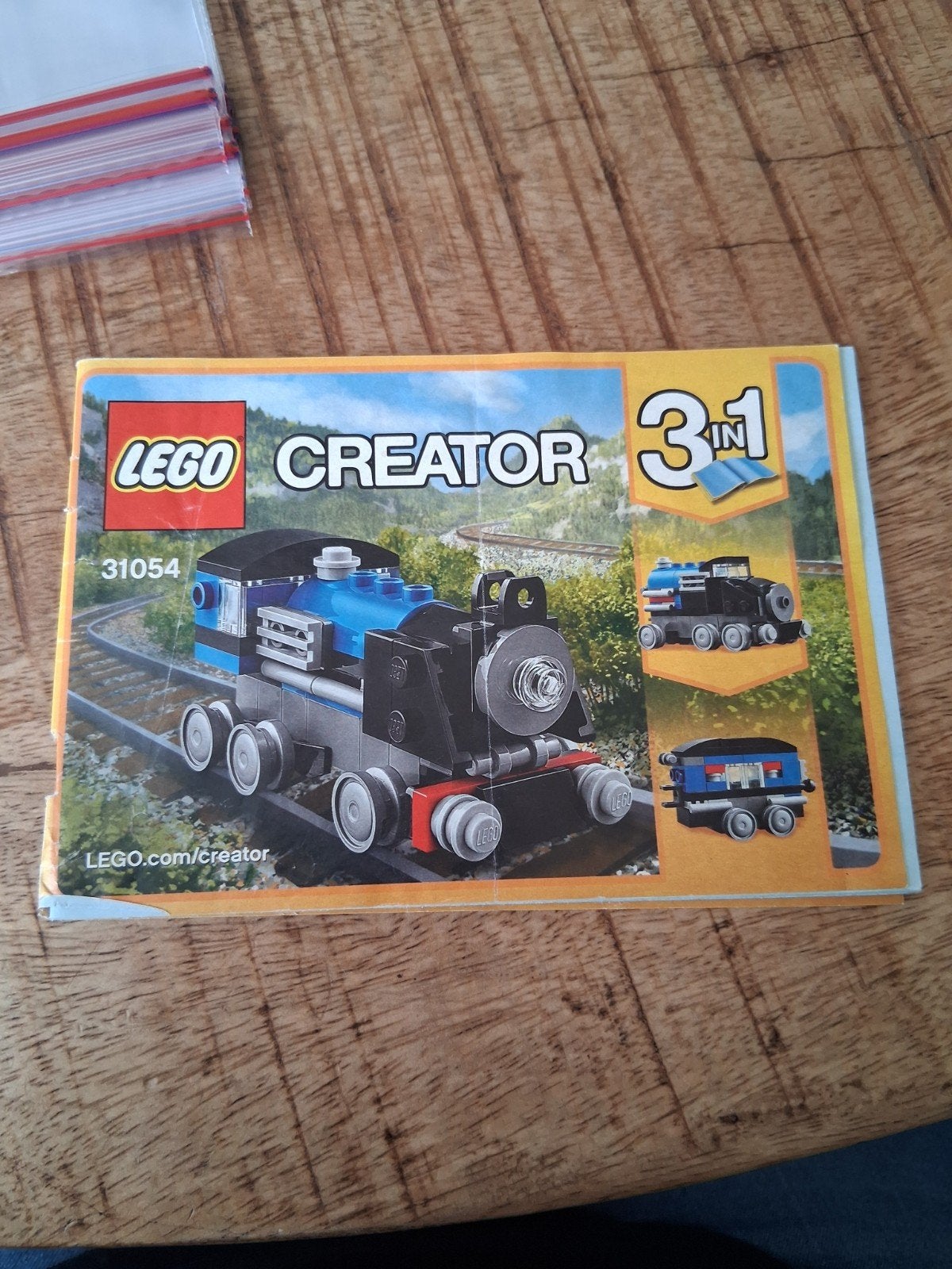 LEGO Creator 31054 Blauwe locomotief - Bouwinstructies, Kinderen en Baby's, Gebruikt, Lego, Accessoire, Ophalen of Verzenden