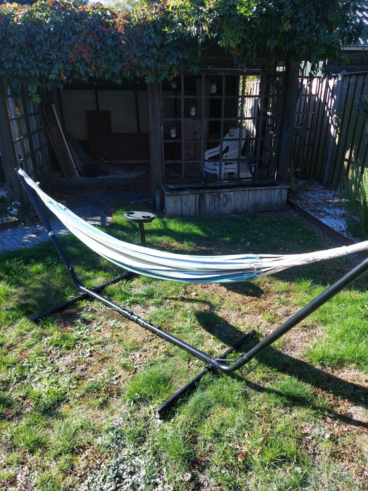 hangmat met frame, Ophalen, Gebruikt, Met standaard, Eenpersoons