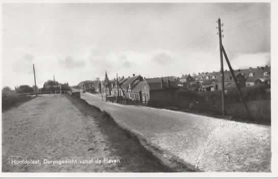 Hoofdplaat Dorpsgezicht vanaf de Haven, Verzenden, 1940 tot 1960, Zeeland