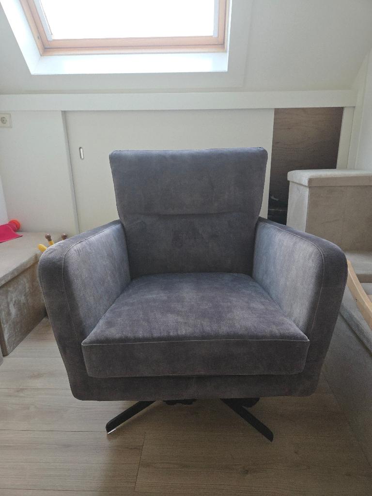 Mooi draaifauteuil te koop!, Huis en Inrichting, Fauteuils, Ophalen, 75 tot 100 cm, Zo goed als nieuw, Stof