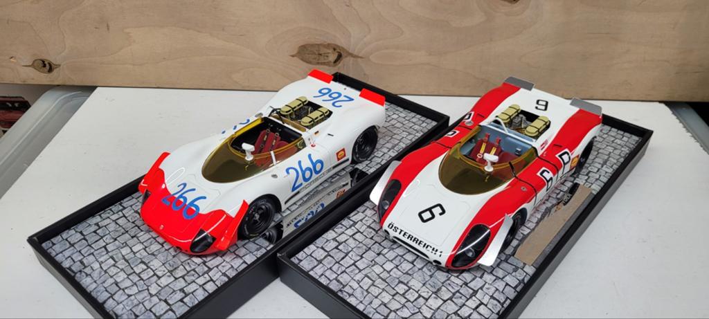 Minichamps 1969 Porsche 908/02 Spyder #266 en #6, Hobby en Vrije tijd, Modelauto's | 1:18, Ophalen of Verzenden, Zo goed als nieuw
