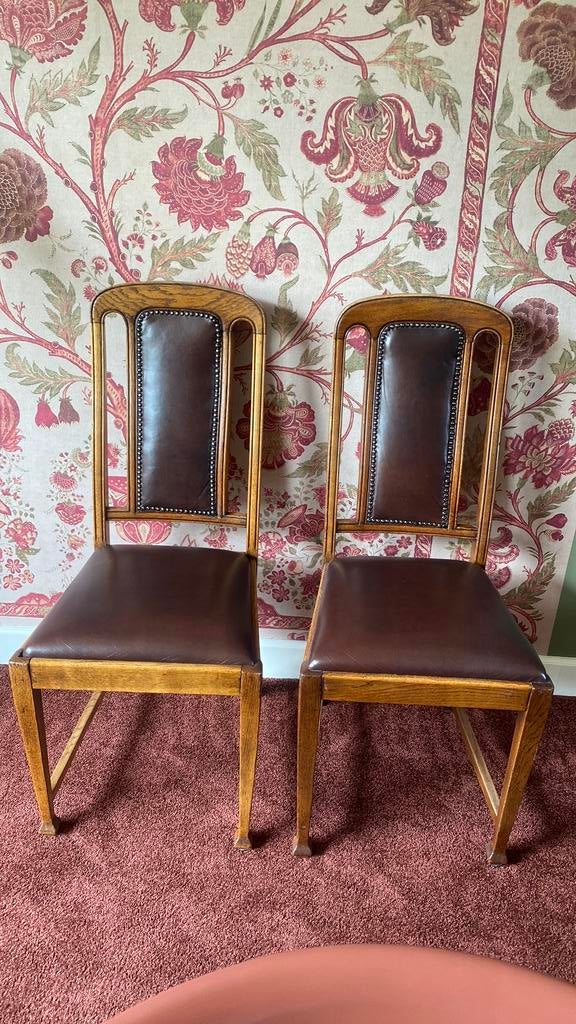 Vintage stoelen, Ophalen, Gebruikt, Twee
