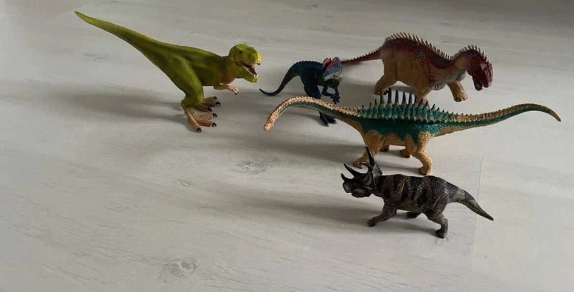 Partij schleich dino’s 5 stuks, Ophalen of Verzenden, Zo goed als nieuw, Paard, Beeldje of Figuurtje