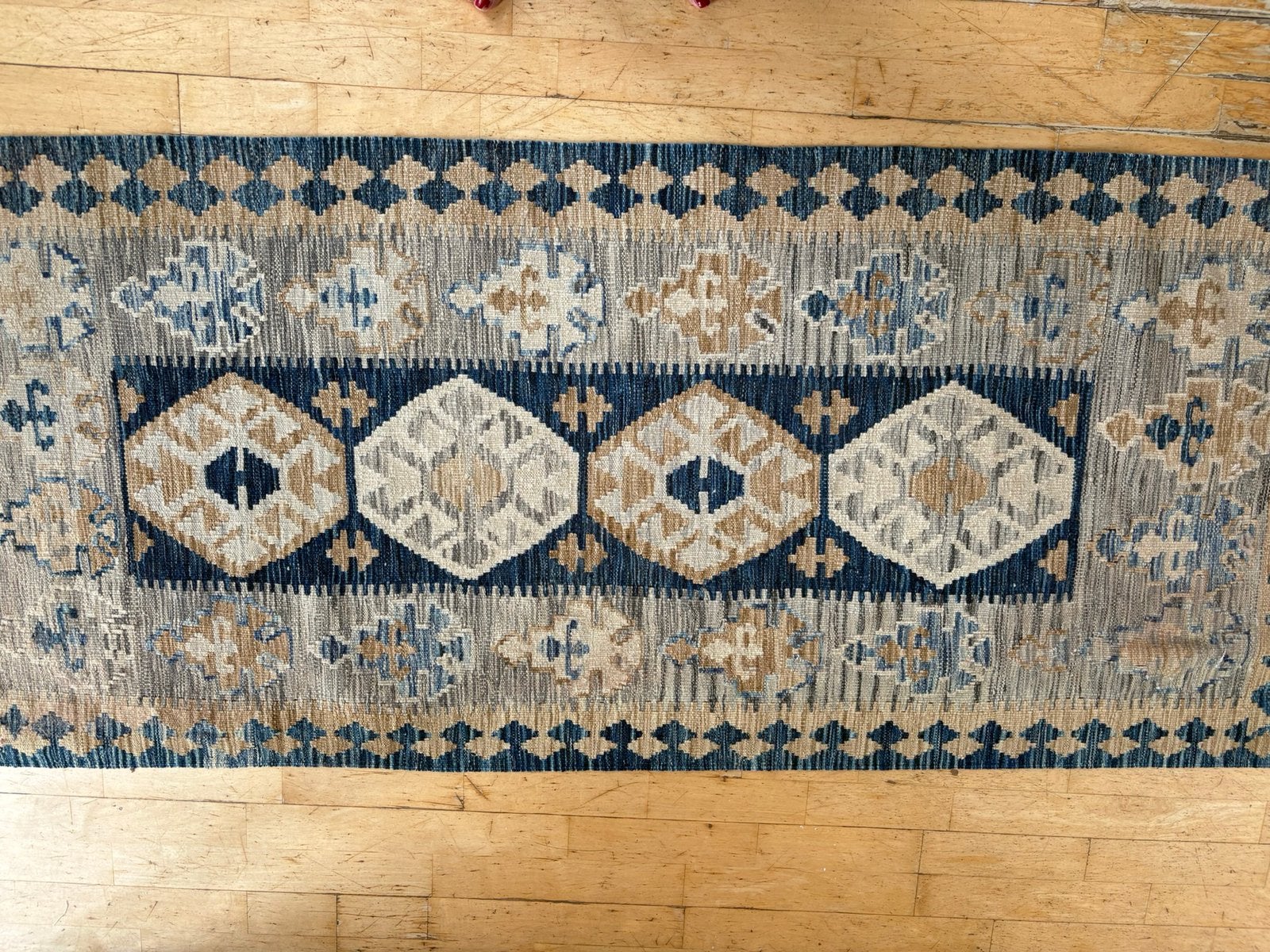 Handgeknoopte kelim nieuw, Ophalen of Verzenden, Zo goed als nieuw, Rechthoekig, 50 tot 100 cm