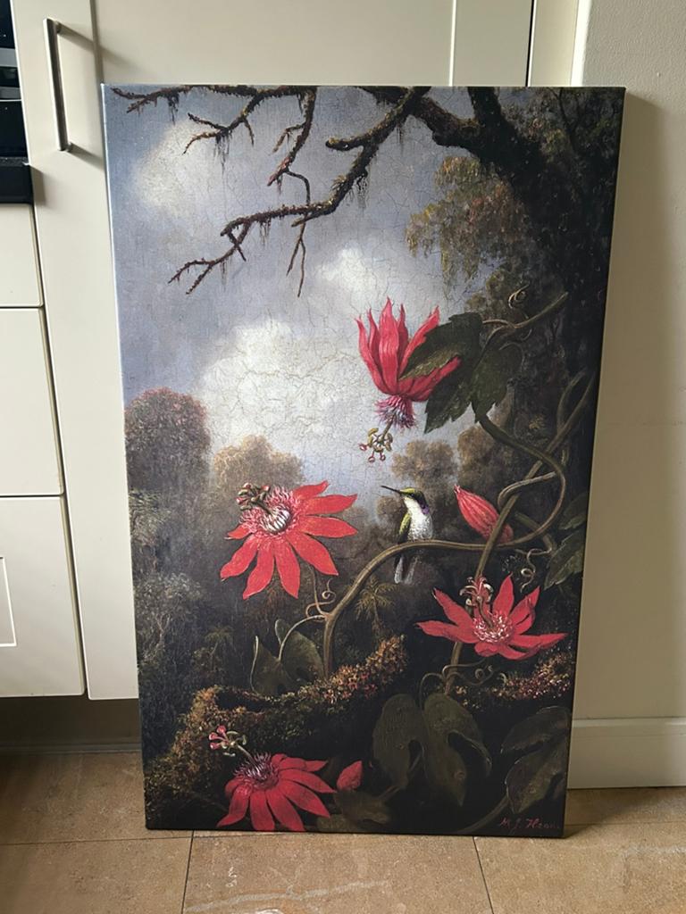 Groot canvas schilderij, Ophalen, Zo goed als nieuw, Schilderij, 75 cm of meer