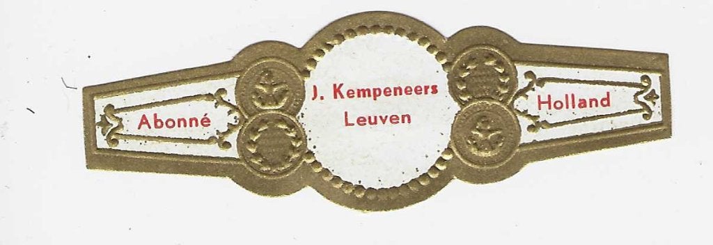 abonne reclamen  61-  kempeniers  leuven, Verzamelen, Ophalen of Verzenden, Sigarenbandjes
