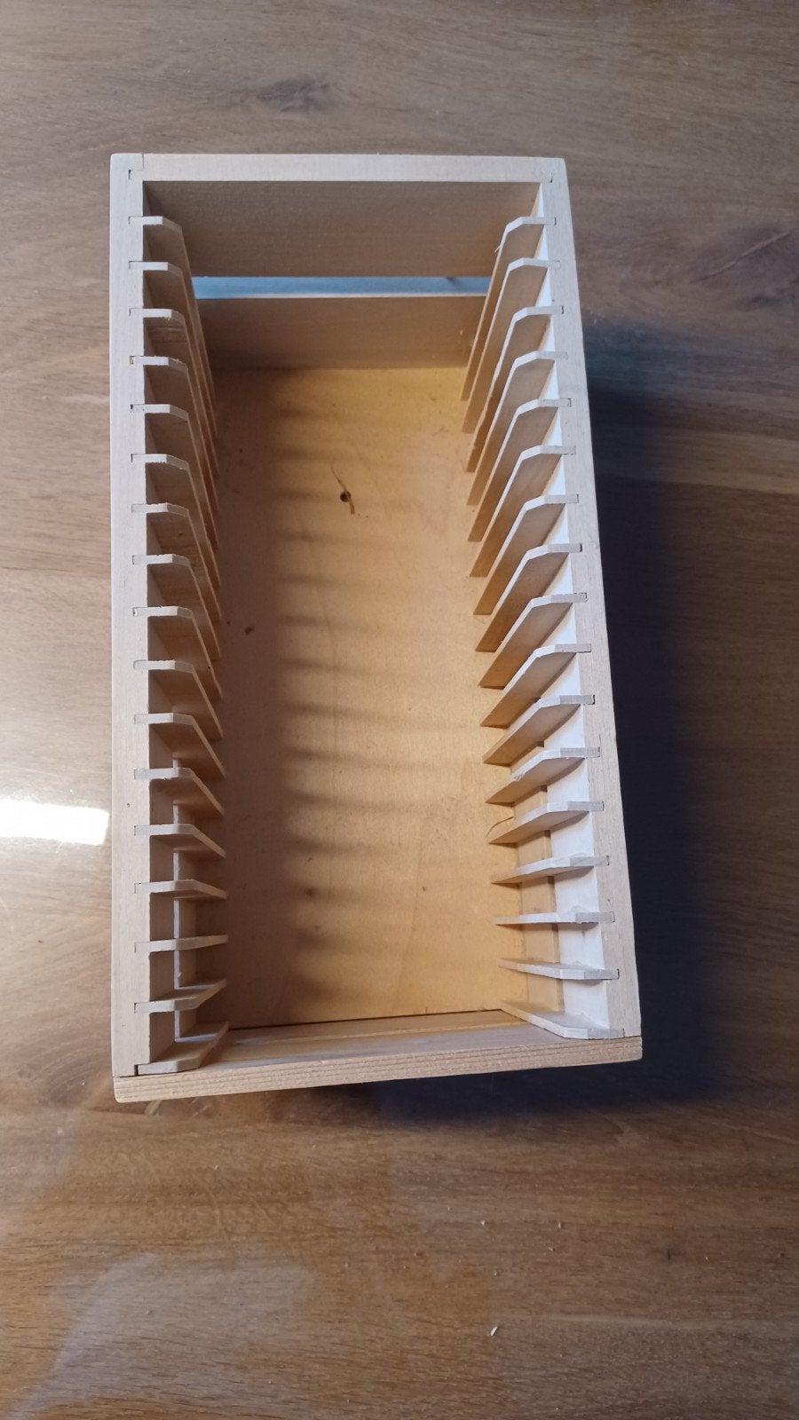 Houten IKEA CD-rek - 29,3 cm hoog -  voor 17 cd's, Minder dan 25 discs, Ophalen of Verzenden, Zo goed als nieuw, Cd's