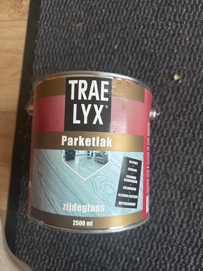 Trae Lyx Parketlak Zijdeglans 2500 ml, Ophalen, Overige kleuren, Nieuw, Lak