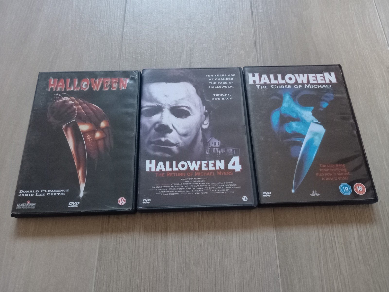 Halloween dvds origineel, Michael Myers, Vanaf 16 jaar, Ophalen of Verzenden, Zo goed als nieuw, Overige genres
