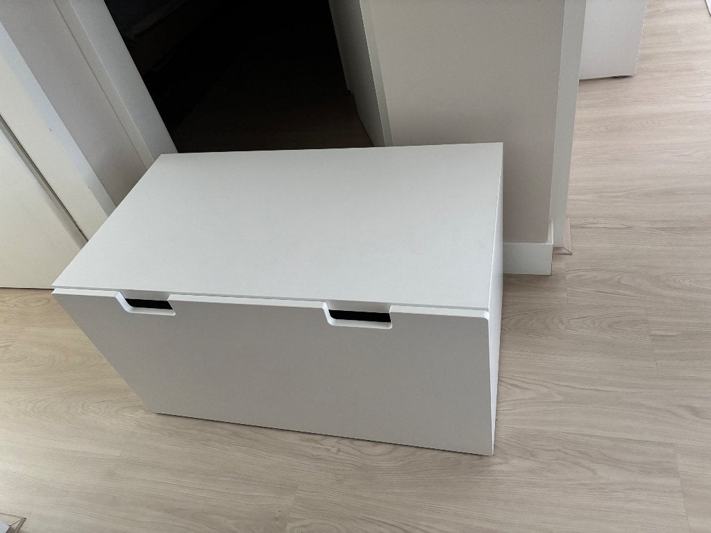 Opbergkist / bureau 90 cm, Ophalen, Gebruikt, Met lades, 50 cm