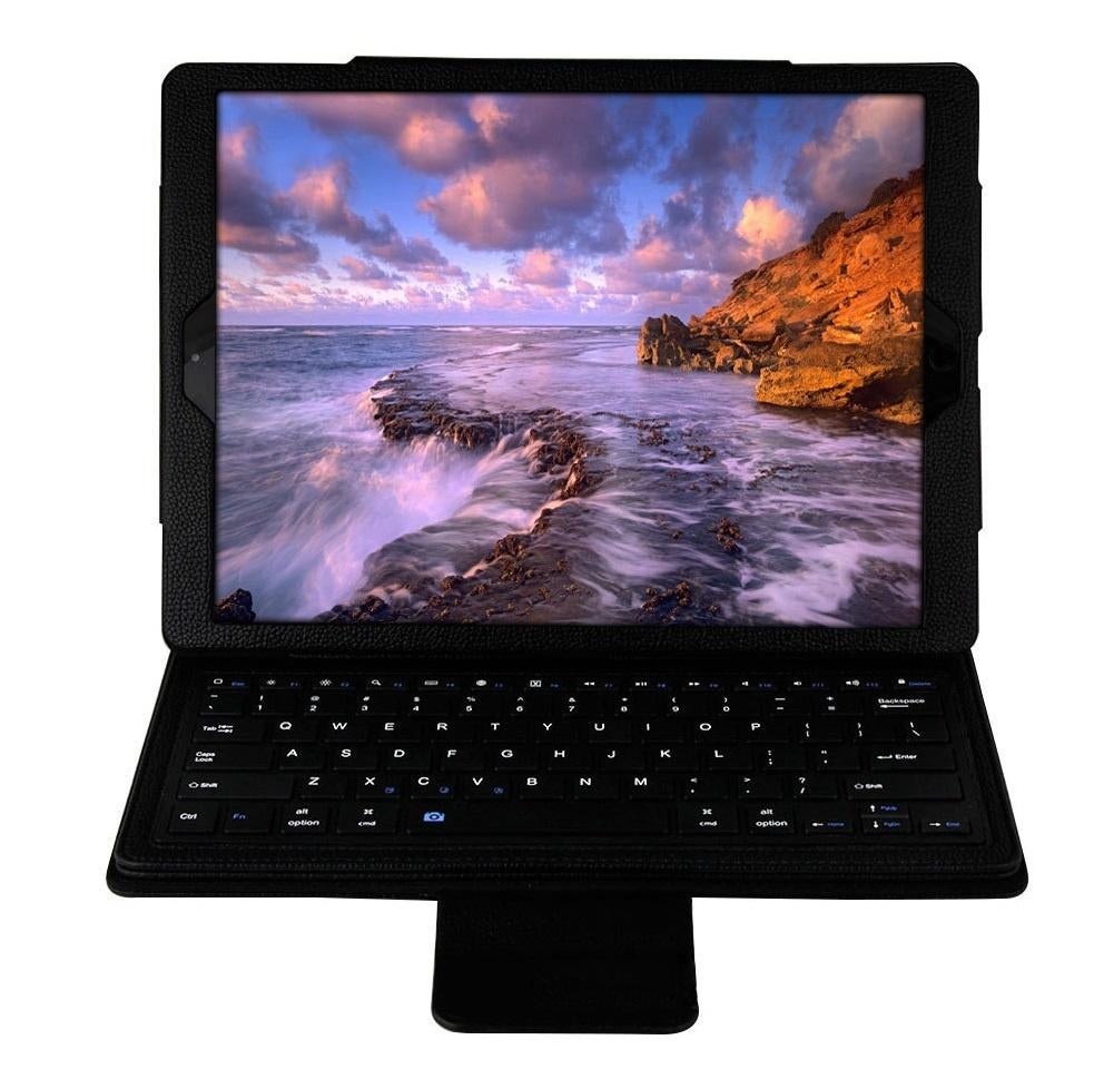 Bluetooth Toetsenbord Hoes voor iPad Pro 12.9 _ Zwart, Nieuw, Ophalen of Verzenden, Apple, IPad Pro 12.9 (2022, 2021, 2020, 2018)