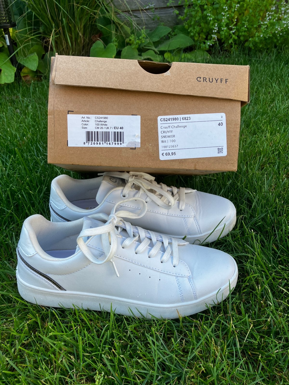 "Nieuwe" witte sneakers van Cruyff, mt 40, Ophalen, Cruyff, Wit, Sneakers of Gympen